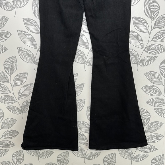 L'agence Black Wide Leg Flare Jeans Bell Bottom Size 26 - Picture 6 of 7